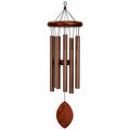 Windspiel 80 cm aus Metall und Holz in Kupferbraun für Garten und Balkon