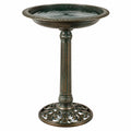 Vogelbad 50 cm Gusseisen Bronze freistehend dekorativ